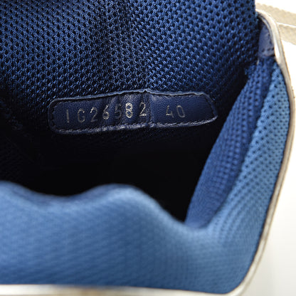 Chanel Suede Calfskin CC Sneakers 40 Blue Black 9 of 14