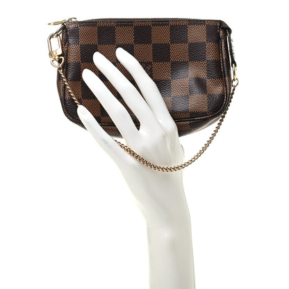 Louis Vuitton Damier Ebene Mini Pochette Accessories 2 of 8