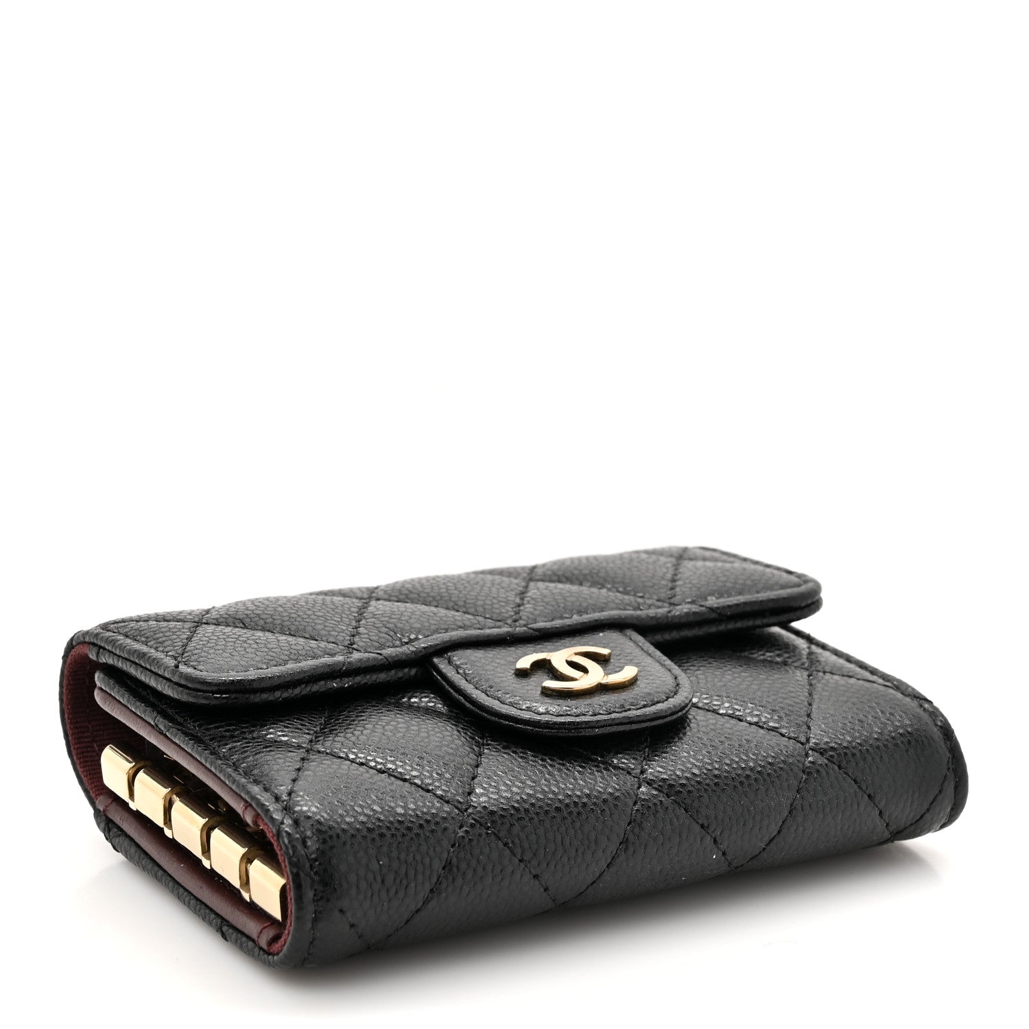 Chanel Caviar Quilted Classic 4 Key Holder Wallet Black 4 of 10