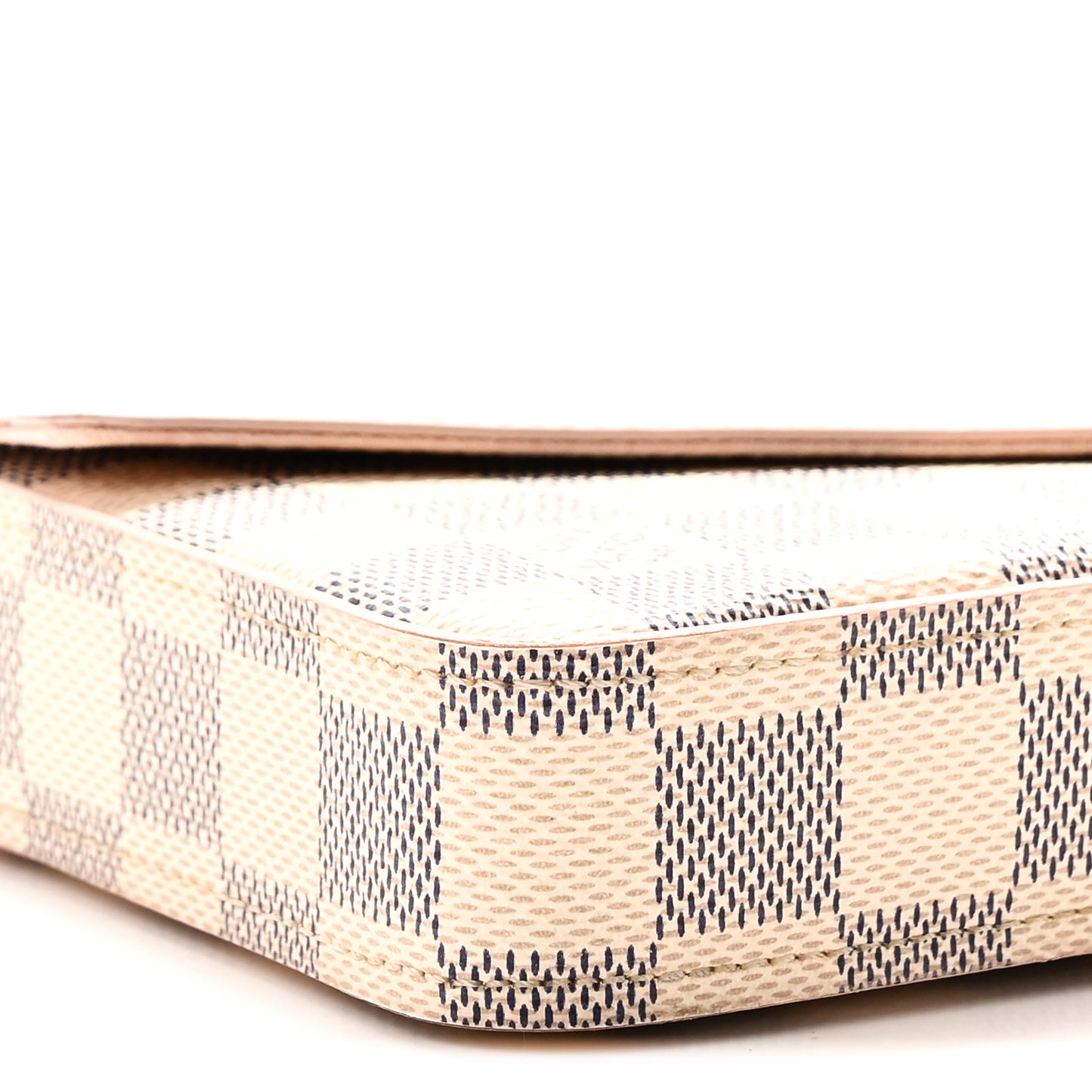 Damier Azur Calfskin Pochette Felicie Eau De Rose