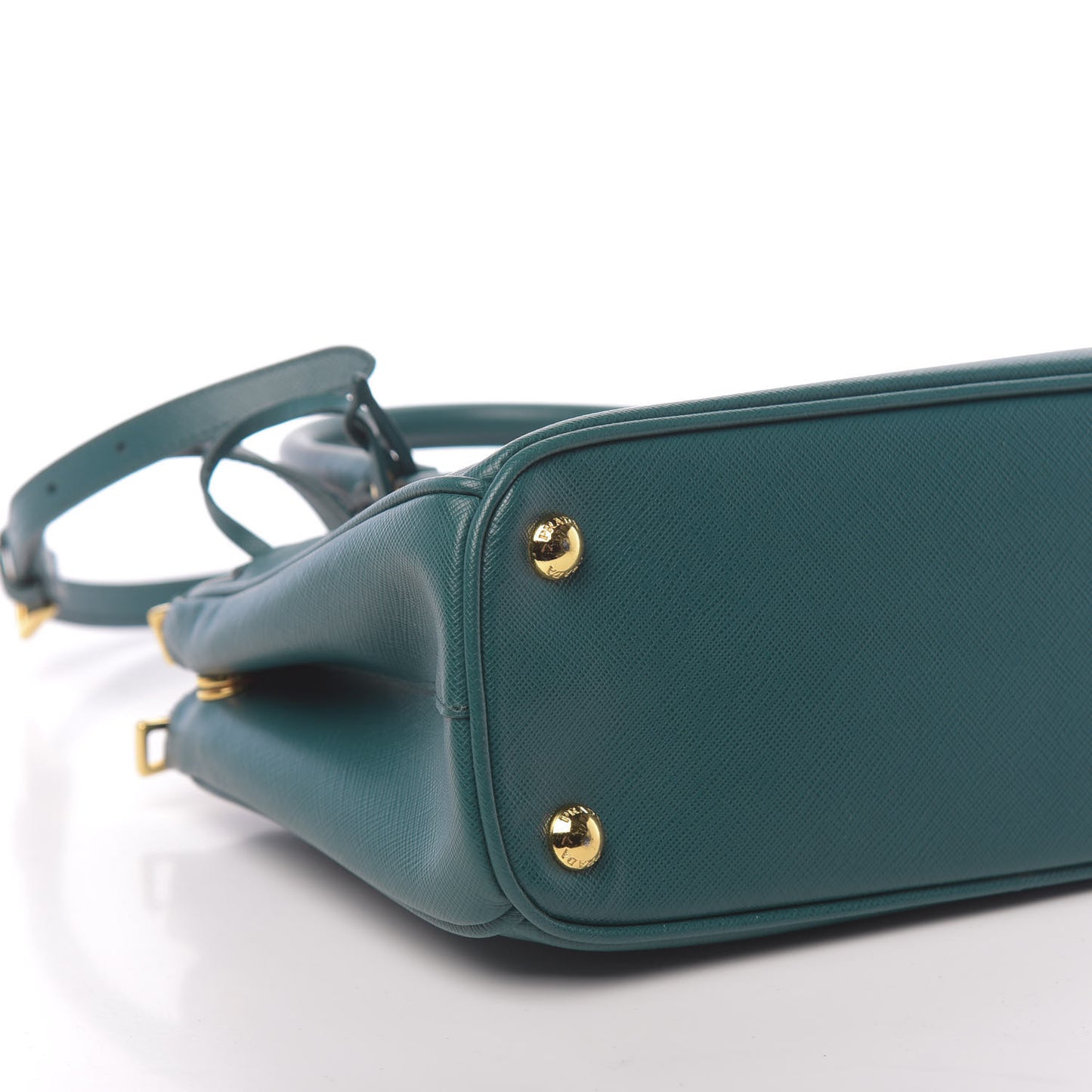 Saffiano Lux Mini Galleria Double Zip Tote Ottanio