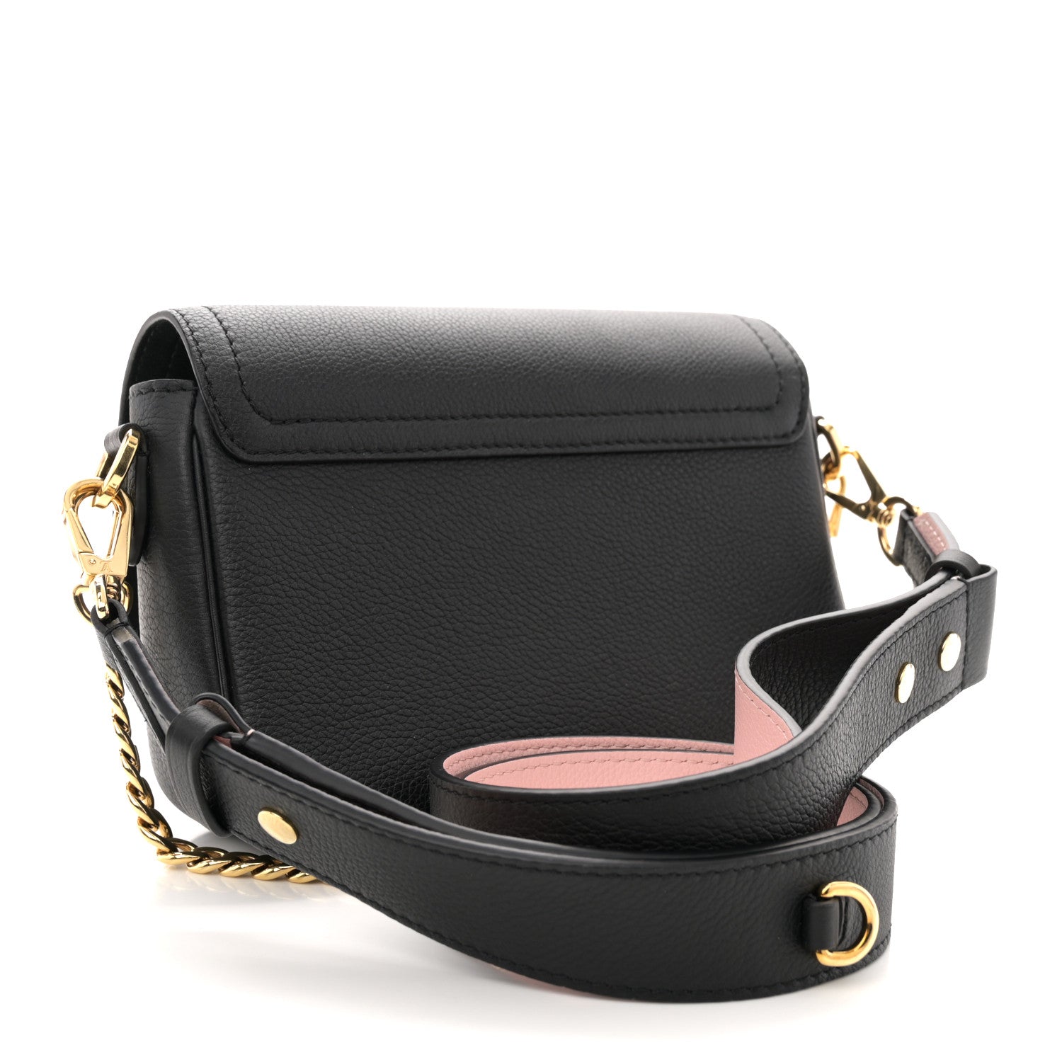 Louis Vuitton Grained Calfskin Lockme Tender Black 3 of 11