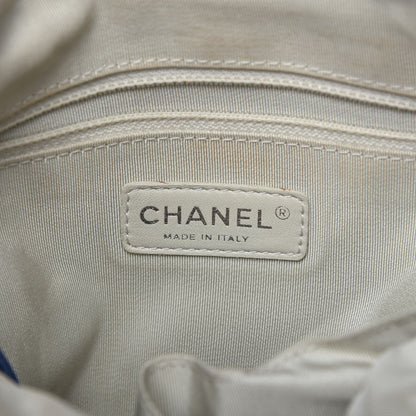Chanel Washed Lambskin Chain Around Hobo Blue 8 of 10