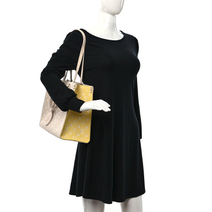 Louis Vuitton Empreinte Monogram Spring In The City Onthego MM Beige Pink Yellow 2 of 8