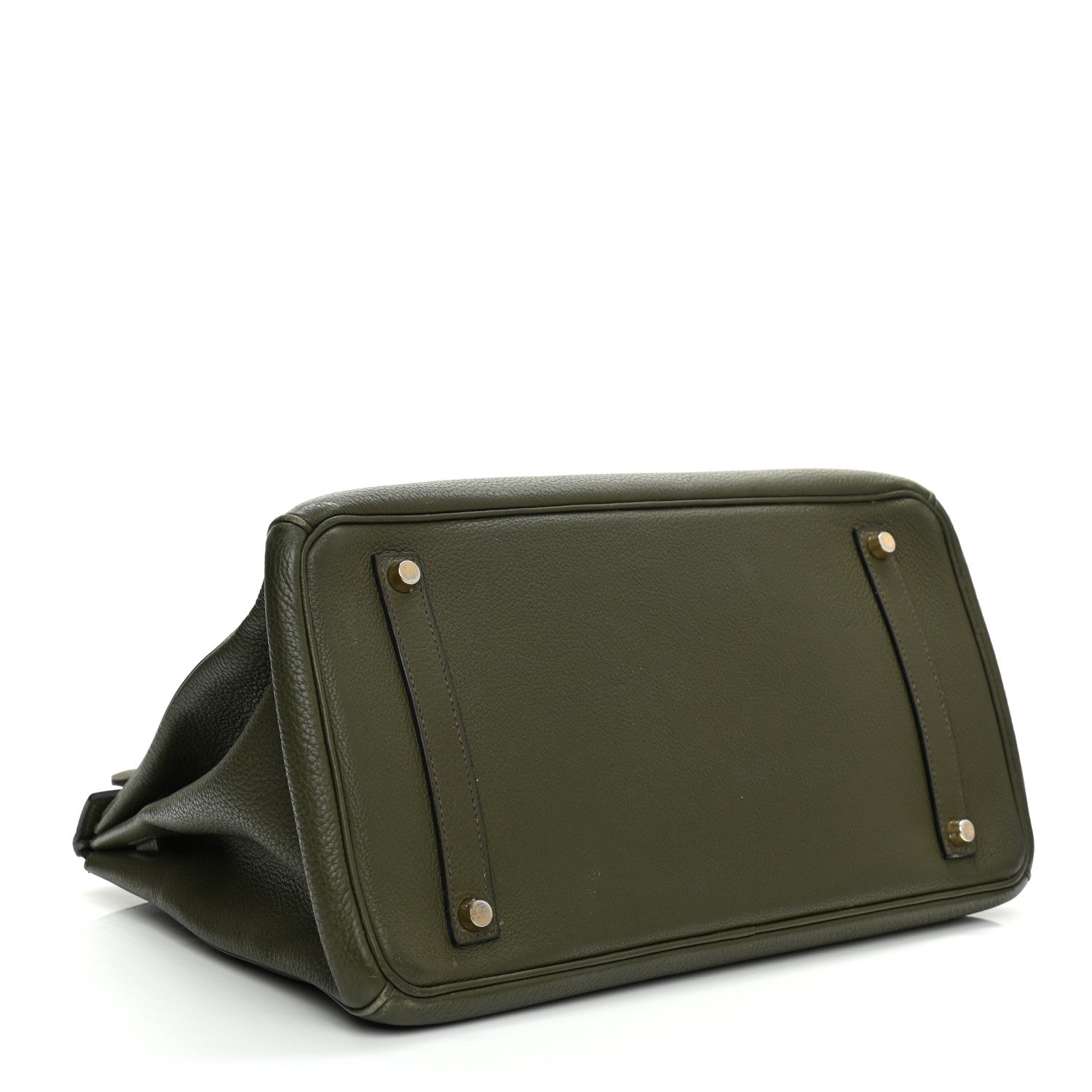 Hermes Taurillon Clemence Birkin 35 Vert Veronese 3 of 17