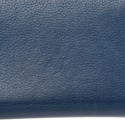 Christian Dior HOMME Grained Calfskin Zip Around Wallet Blue 12 of 17