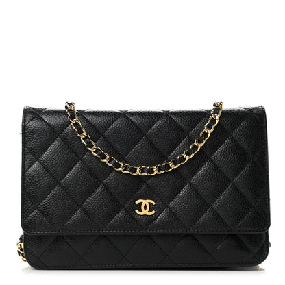 Chanel Caviar Quilted Wallet On Chain WOC Black 1 of 13