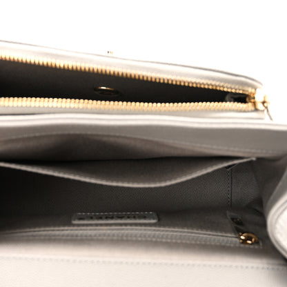 Chanel Caviar Quilted Medium Business Affinity Flap Grey 5 of 10