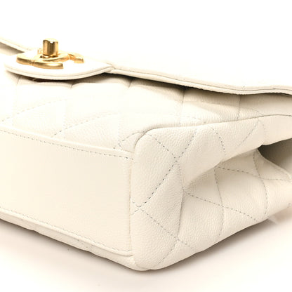 Chanel Caviar Quilted Coco First Flap White 10 of 10