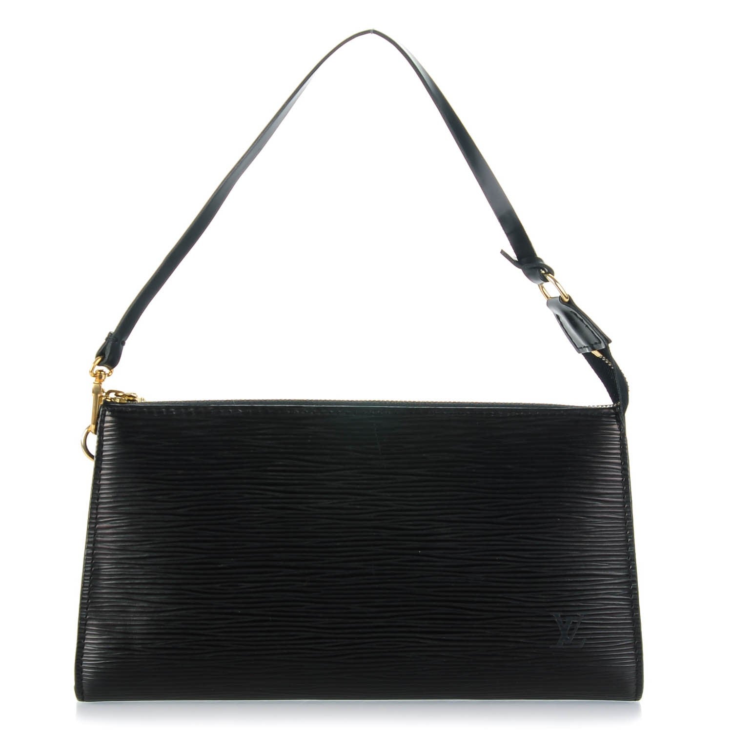 Louis Vuitton Epi Pochette Accessories 24 Black 1 of 7