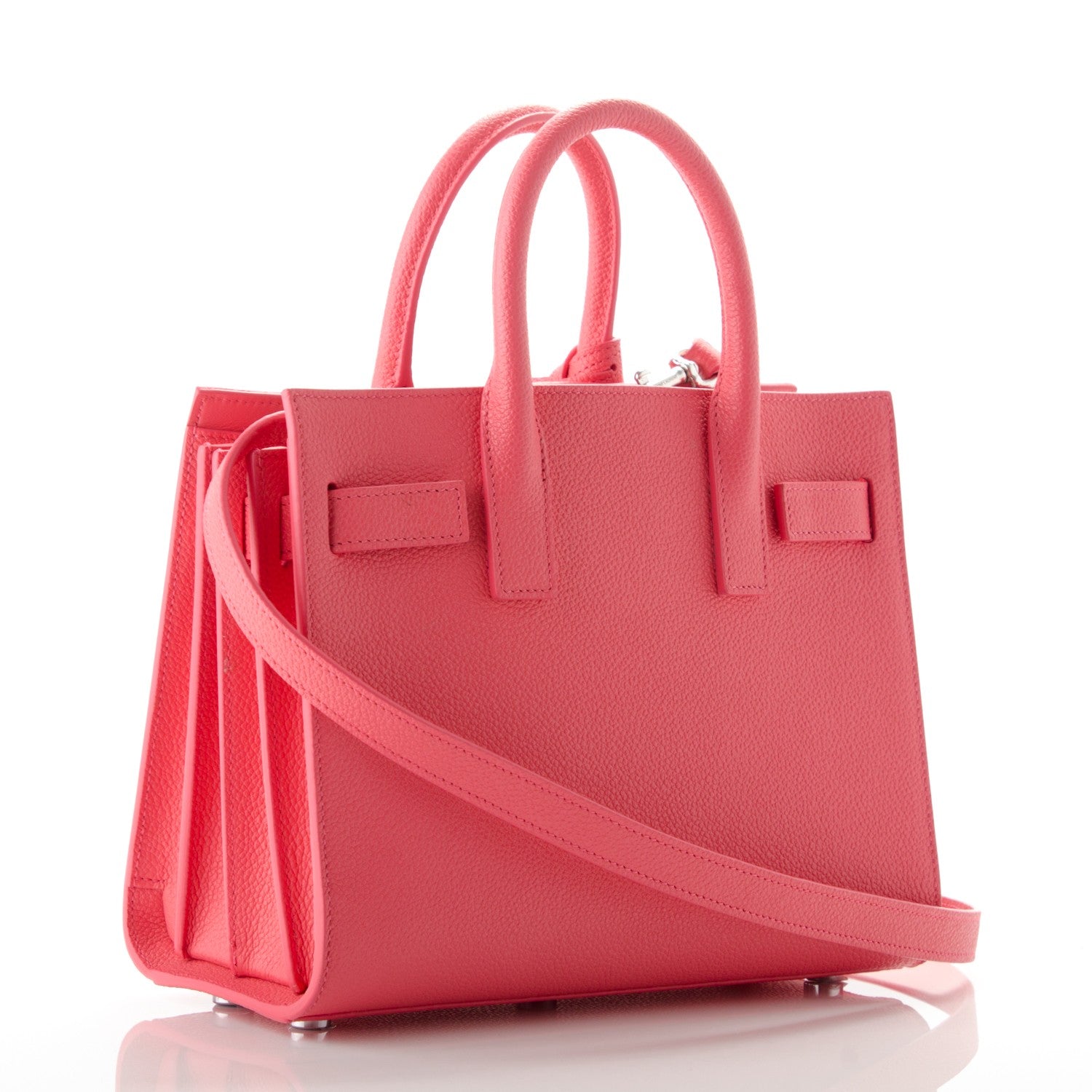 Saint Laurent Calfskin Nano Sac De Jour Rose Clair 3 of 8