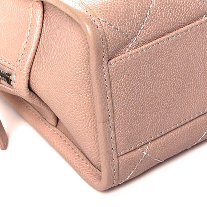 Chanel Caviar Quilted Small Deauville Bowling Bag Light Pink 9 of 10