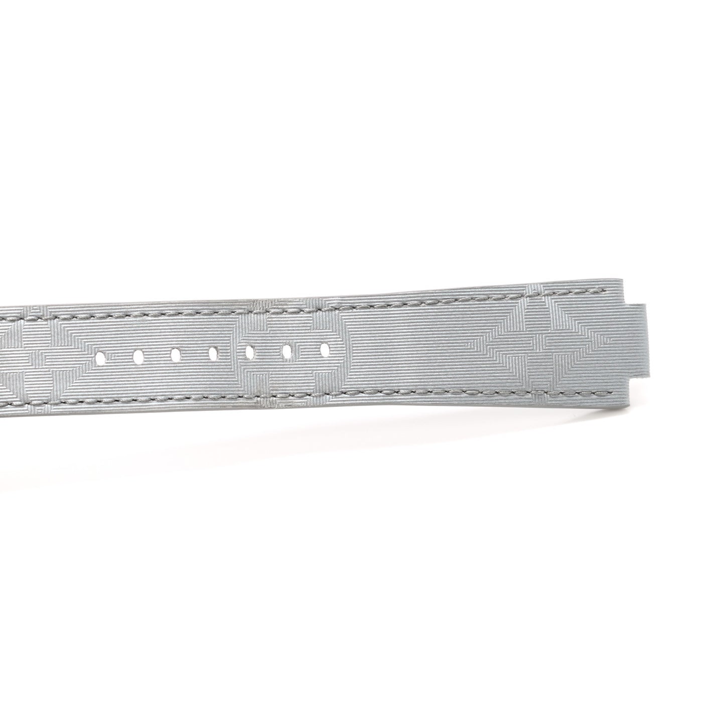 Monogram Satellite Tambour 10mm Watch Strap Silver