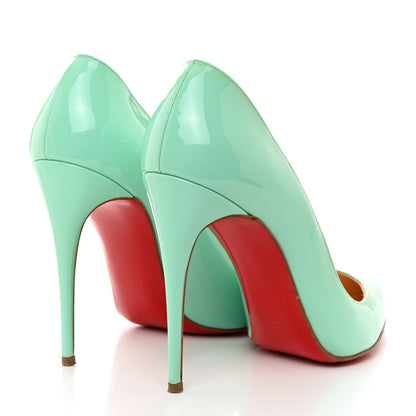Christian Louboutin Patent Pigalle Follies 100 Pumps 38.5 Opaline 4 of 7