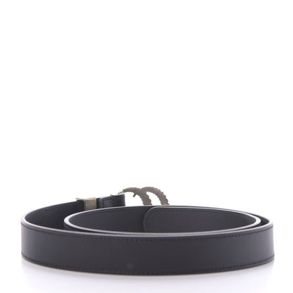 Gucci Moon Calfskin Torchon Double G 25mm Belt 80 32 Black 2 of 8