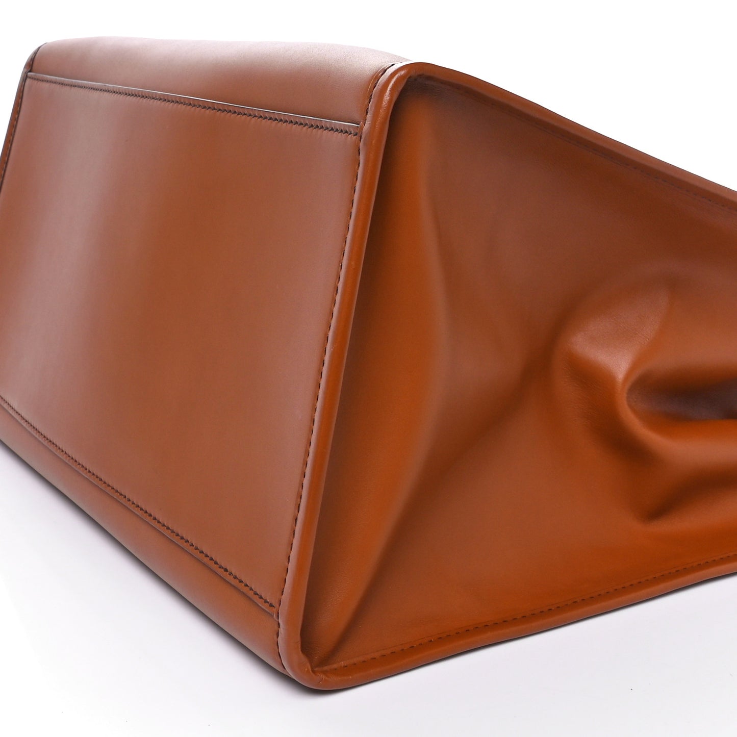 Vitello King Plexiglass Large Fendi Sunshine Shopper Tote Cuoio