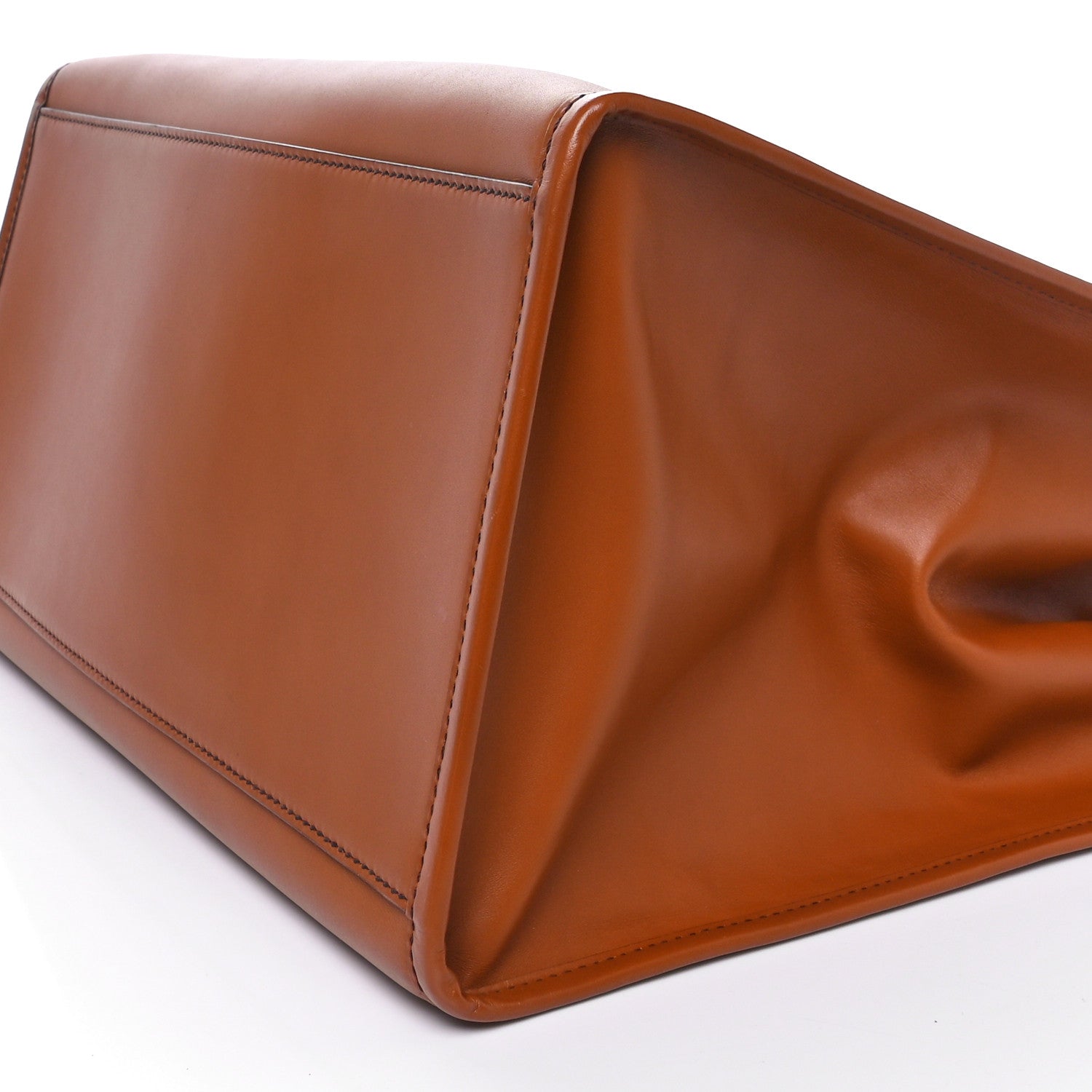 Fendi Vitello King Plexiglass Large Fendi Sunshine Shopper Tote Cuoio 9 of 9