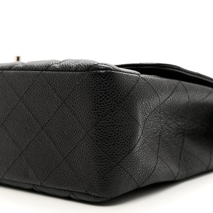 Chanel Caviar Quilted Jumbo Single Flap Black 9 of 11