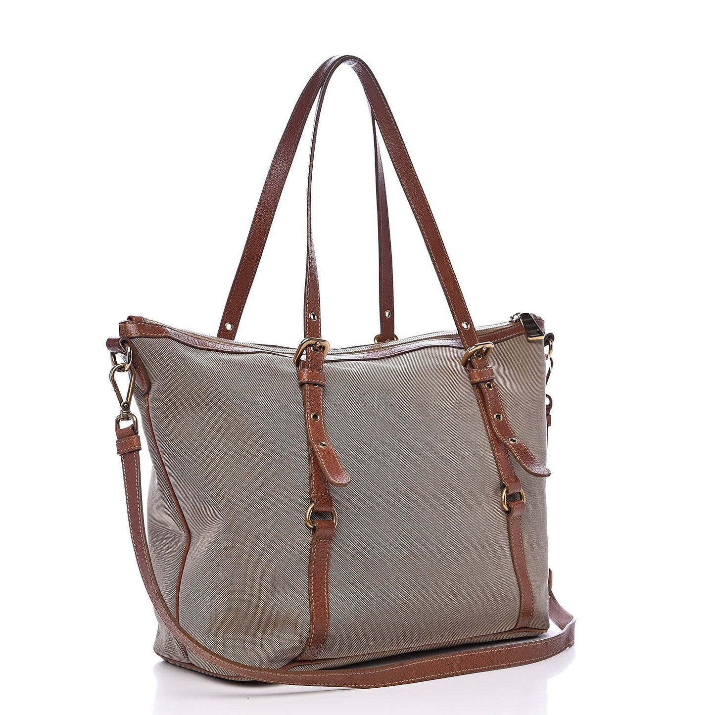 Jacquard Logo Tote Corda Brandy