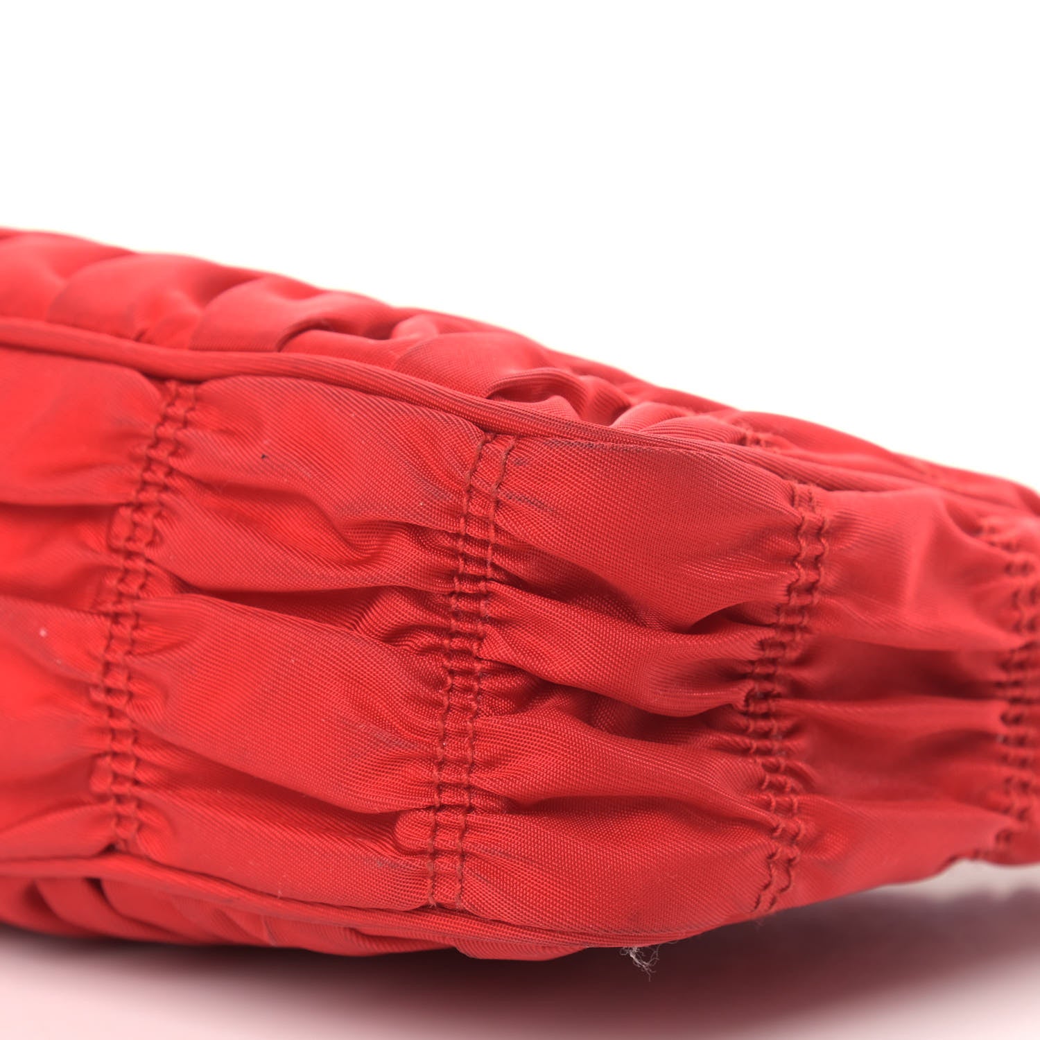 Prada Tessuto Nylon Gaufre Shoulder Bag Rosso 9 of 12