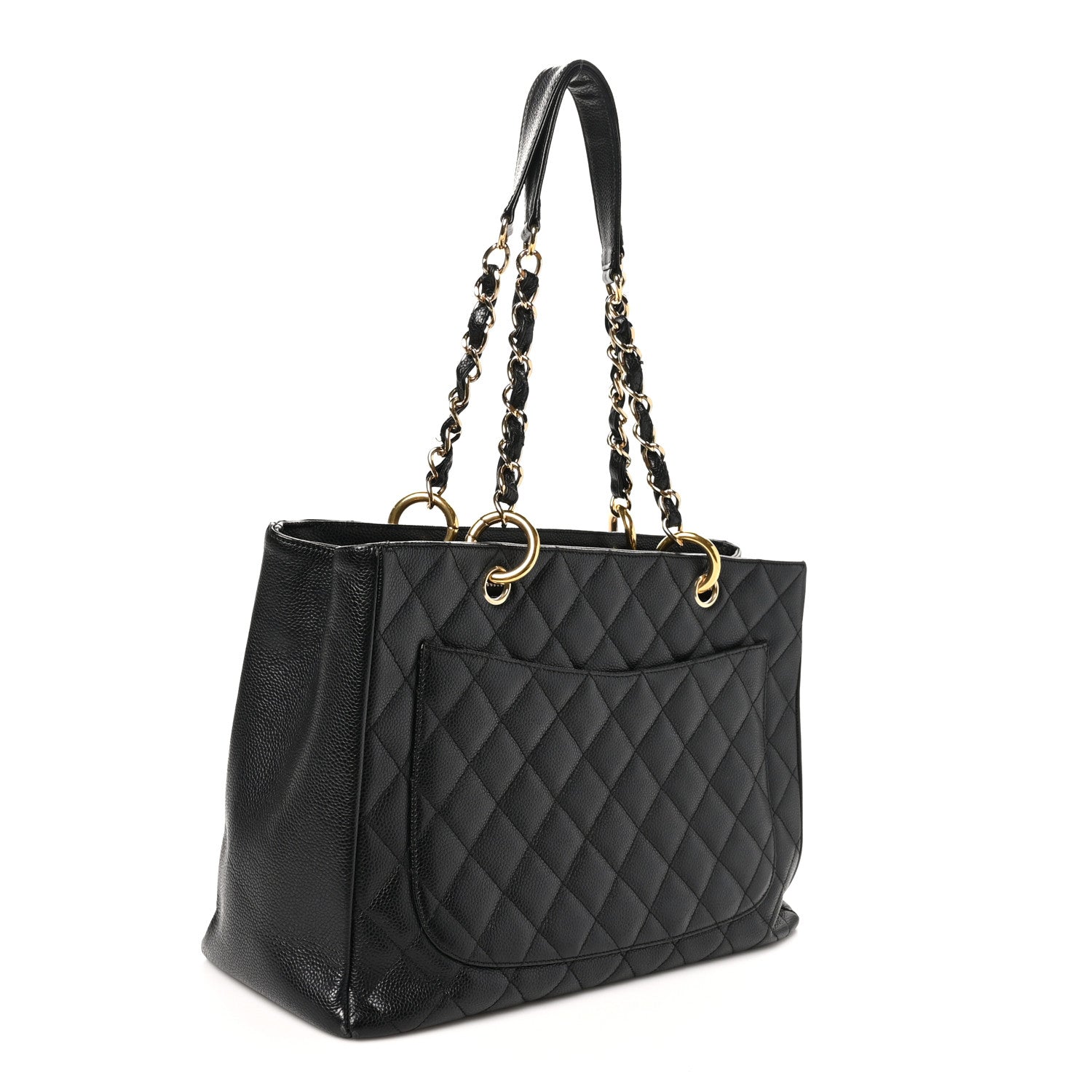 Chanel Caviar Quilted Grand Shopping Tote GST Black 3 of 13