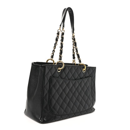 Chanel Caviar Quilted Grand Shopping Tote GST Black 3 of 13