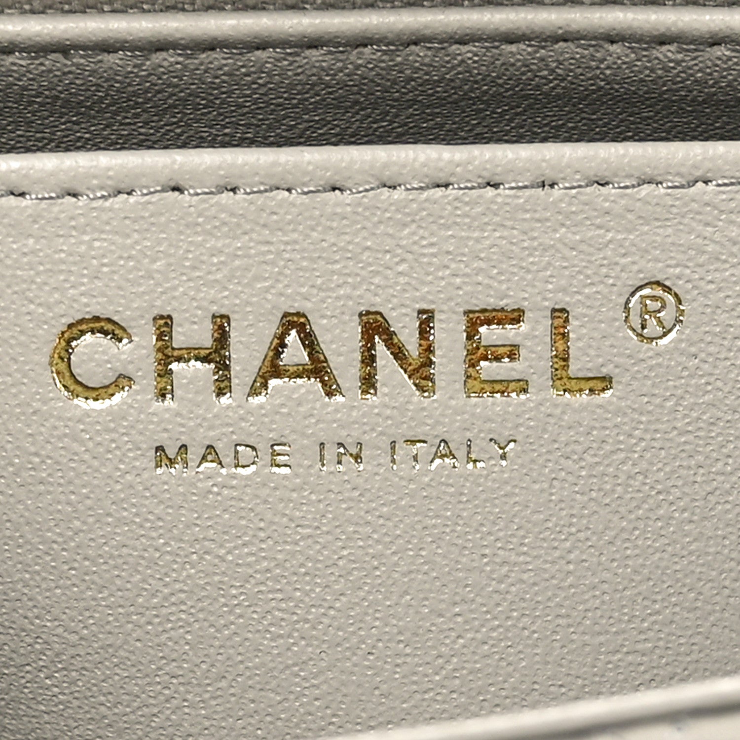 Chanel Lambskin Quilted Mini Rectangular Flap Grey 6 of 11