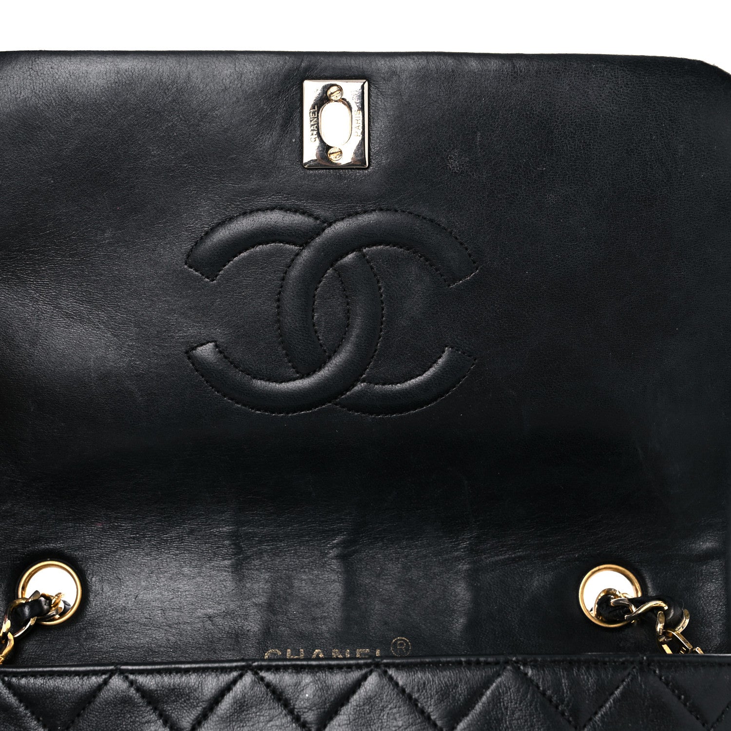 Chanel Lambskin Quilted Small Single Flap Black 11 of 21