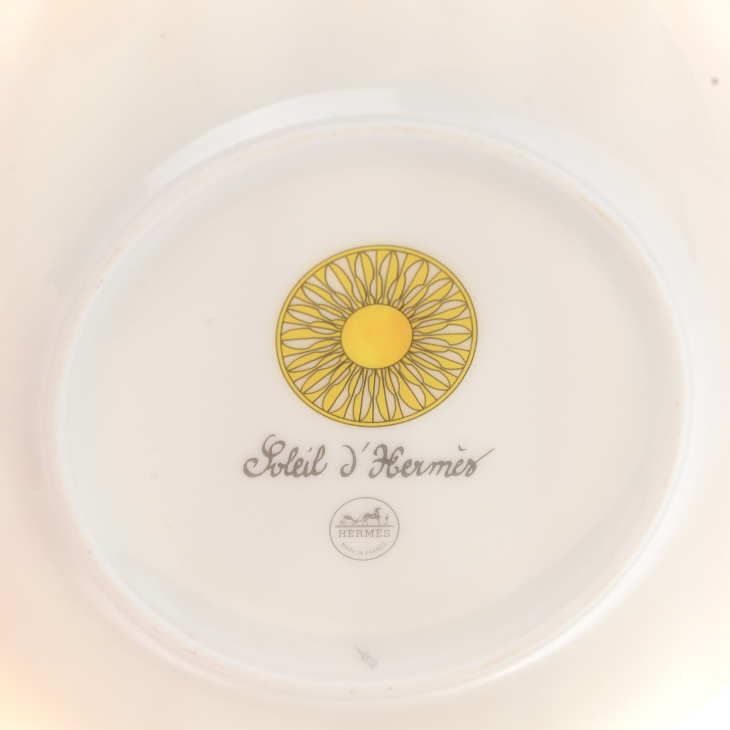 Porcelain Soleil d'Hermes Bread and Butter Plate Set of 2