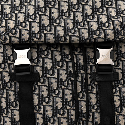 Christian Dior Oblique Explorer Backpack Blue Black 8 of 10