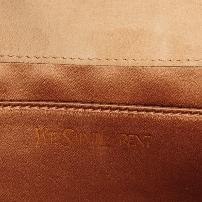 Saint Laurent Patent Calfskin Large Belle De Jour Clutch Nude 6 of 7