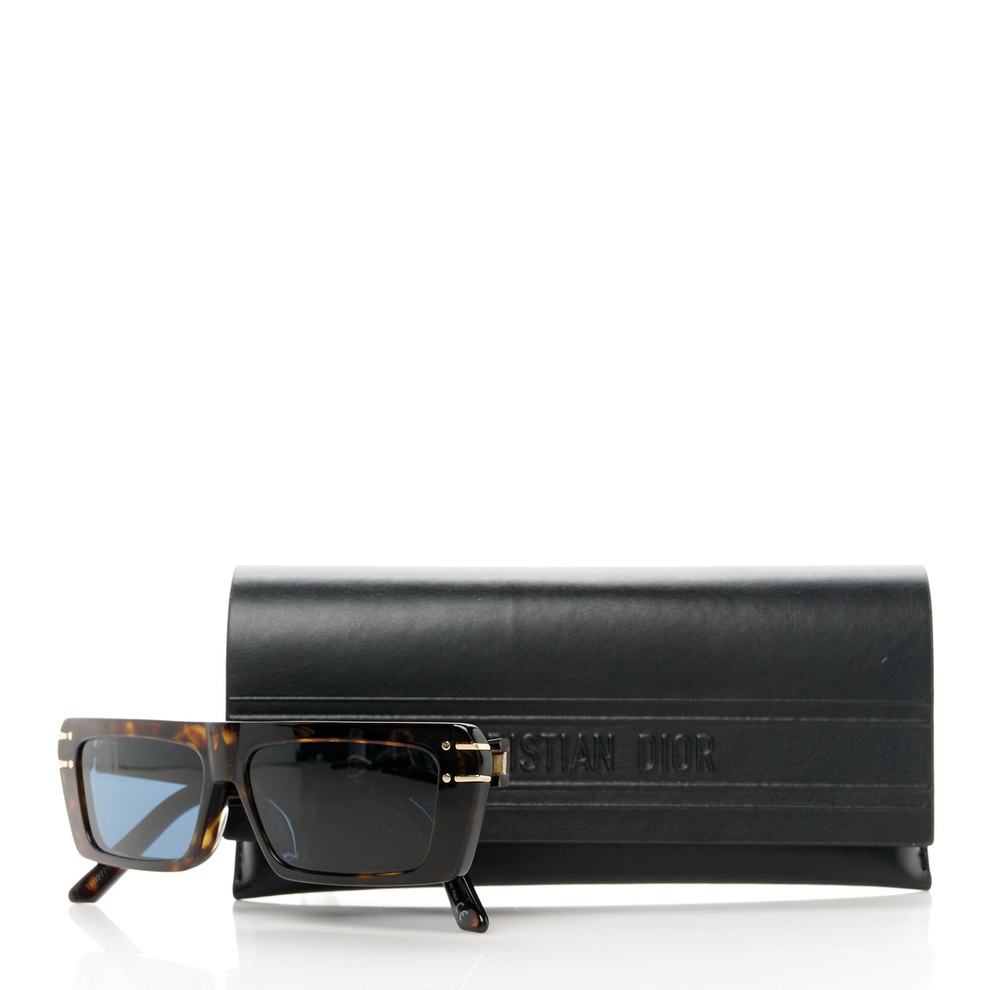 Diorsignature S2U Rectangular Sunglasses Tortoise