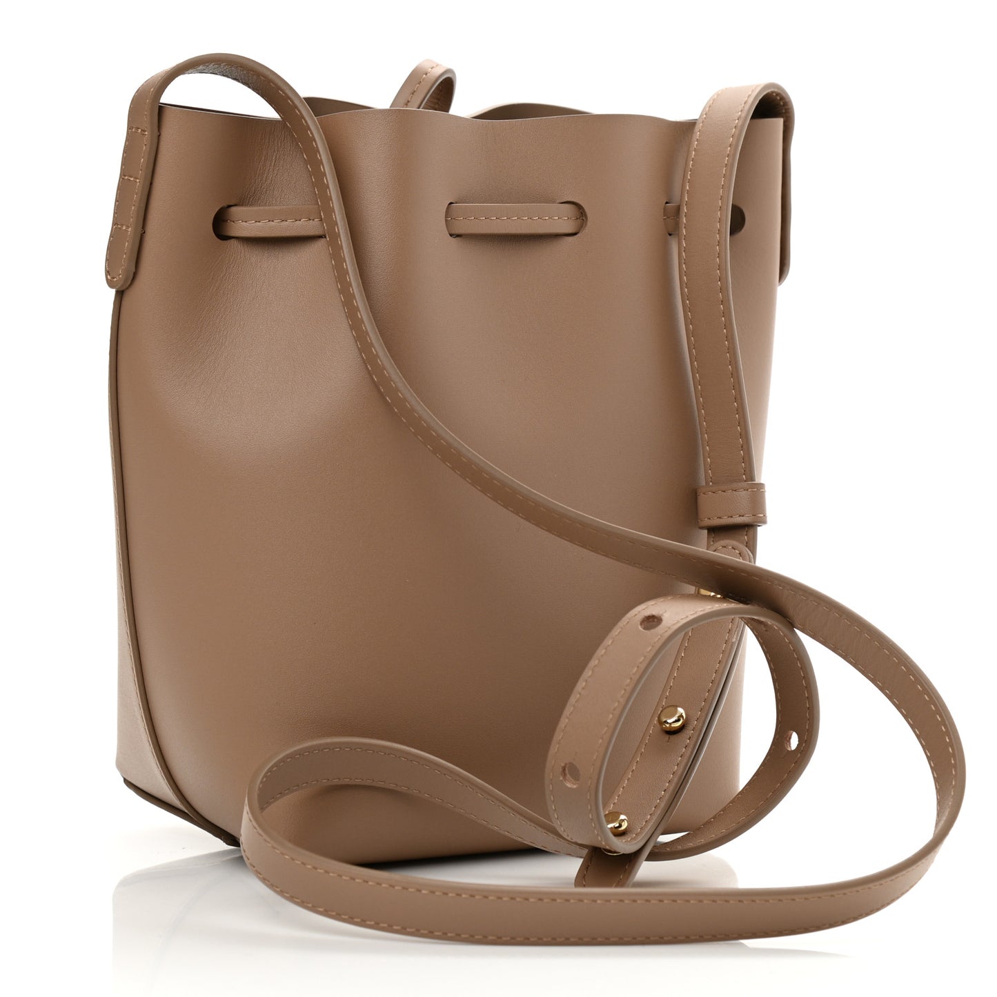Calfskin Mini Mini Bucket Bag Biscotto