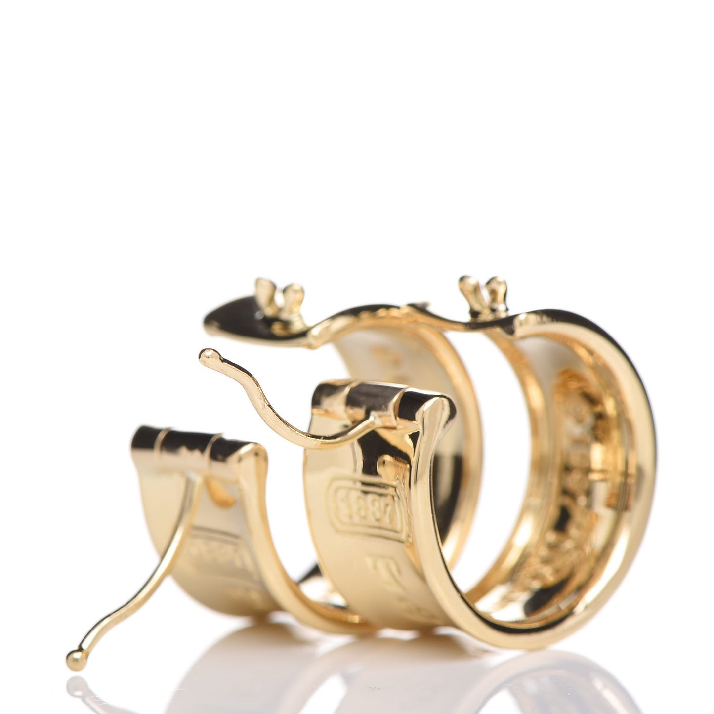 18K Yellow Gold 1837 Hoop Earrings