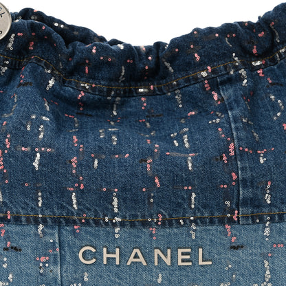 Chanel Denim Sequin Chanel 22 Blue 9 of 13