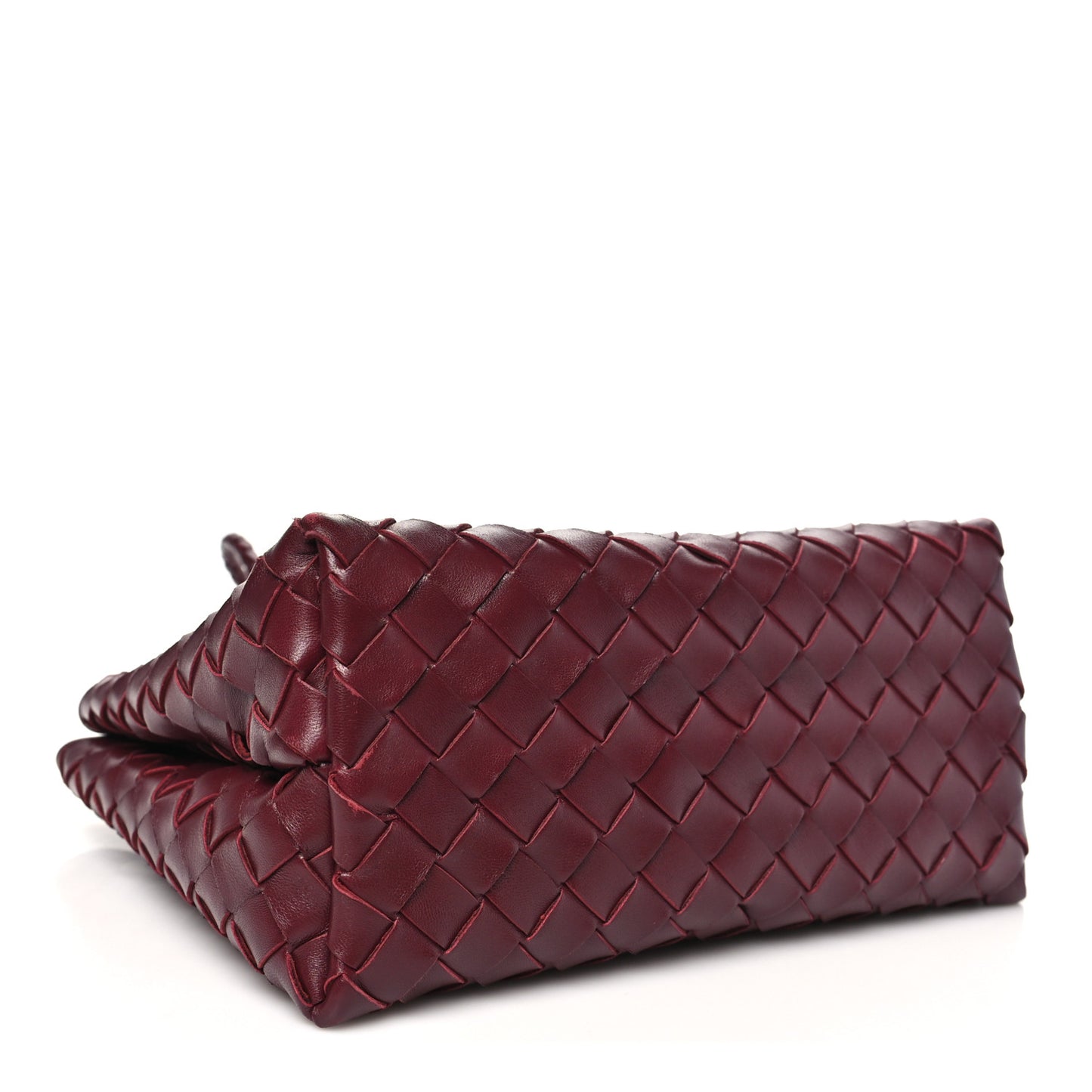 Nappa Intrecciato Small Andiamo Shoulder Bag Barolo