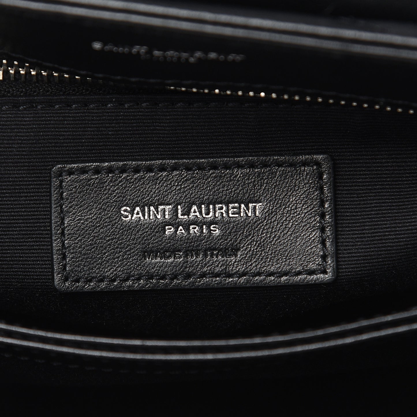 Calfskin Y Quilted Monogram Toy Loulou Crossbody Bag Black
