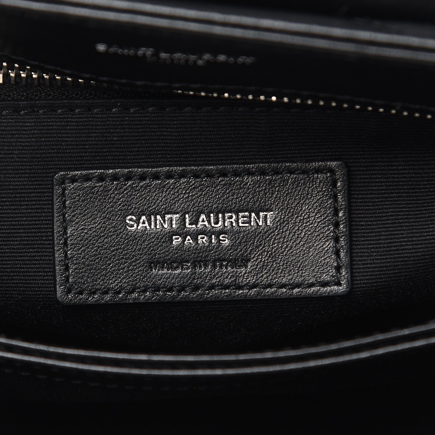Saint Laurent Calfskin Y Quilted Monogram Toy Loulou Crossbody Bag Black 7 of 9