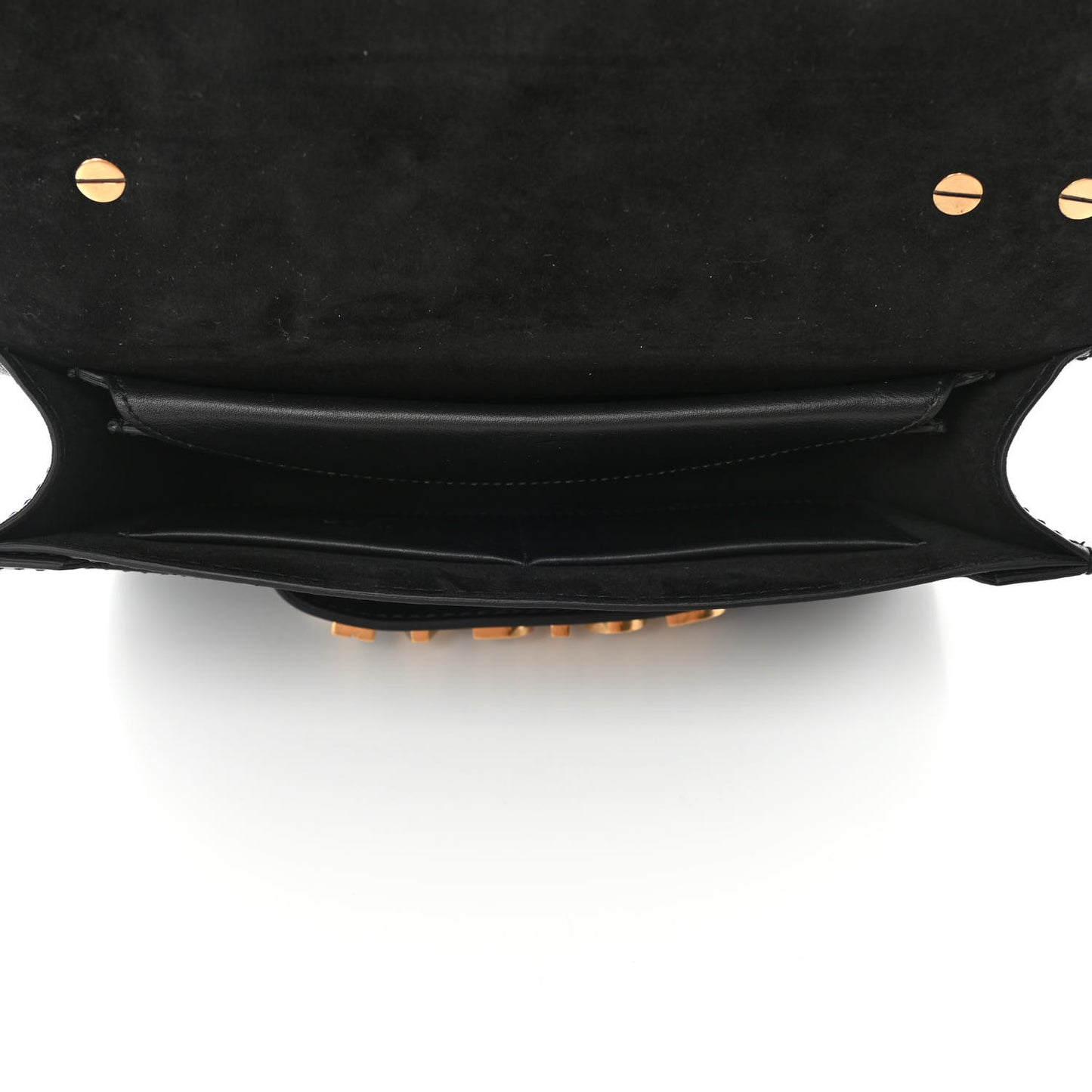 Calfskin J'Adior Chain Flap Bag Black