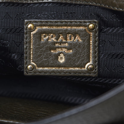 Prada Vitello Daino Messenger Bag Militare 6 of 12