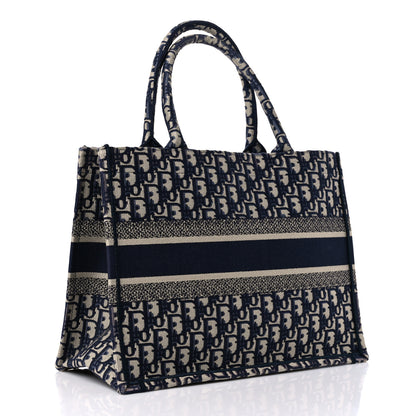Christian Dior Oblique Medium Book Tote Blue Multicolor 3 of 14