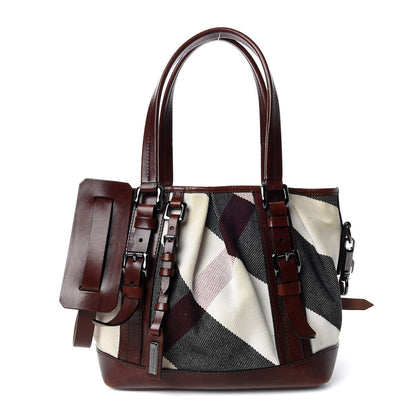 Burberry Canvas Mega Check Lowry Brown 1 of 26