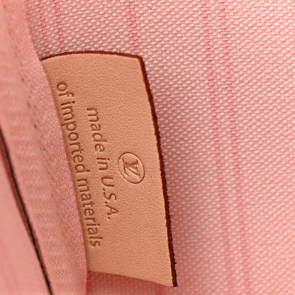 Louis Vuitton Damier Azur Neo Neverfull MM Rose Ballerine 7 of 11