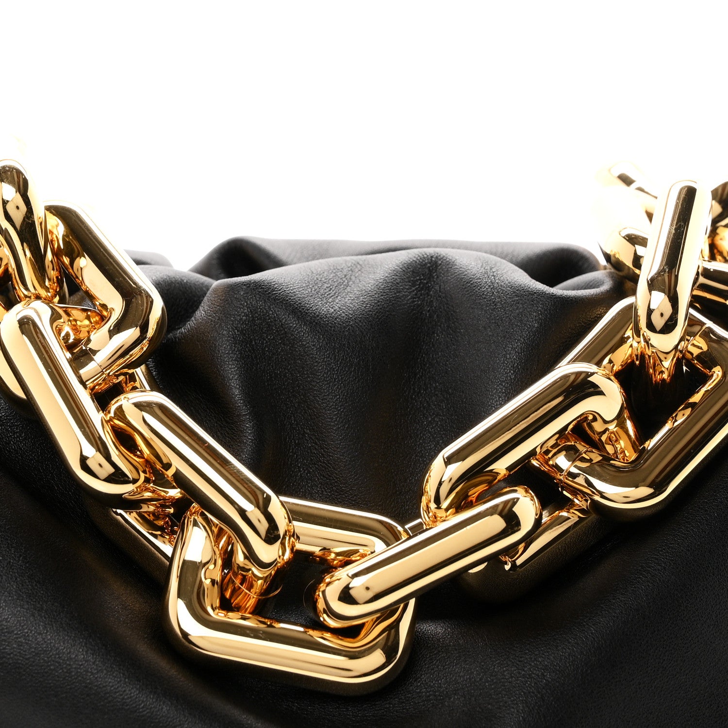 Bottega Veneta Calfskin The Pouch Chain Black 7 of 9