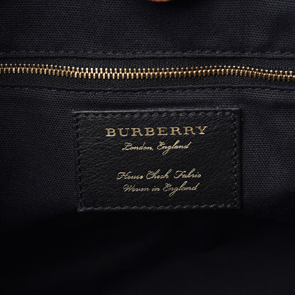 Burberry Grainy Calfskin House Check Small Canterbury Dark Sand 6 of 9