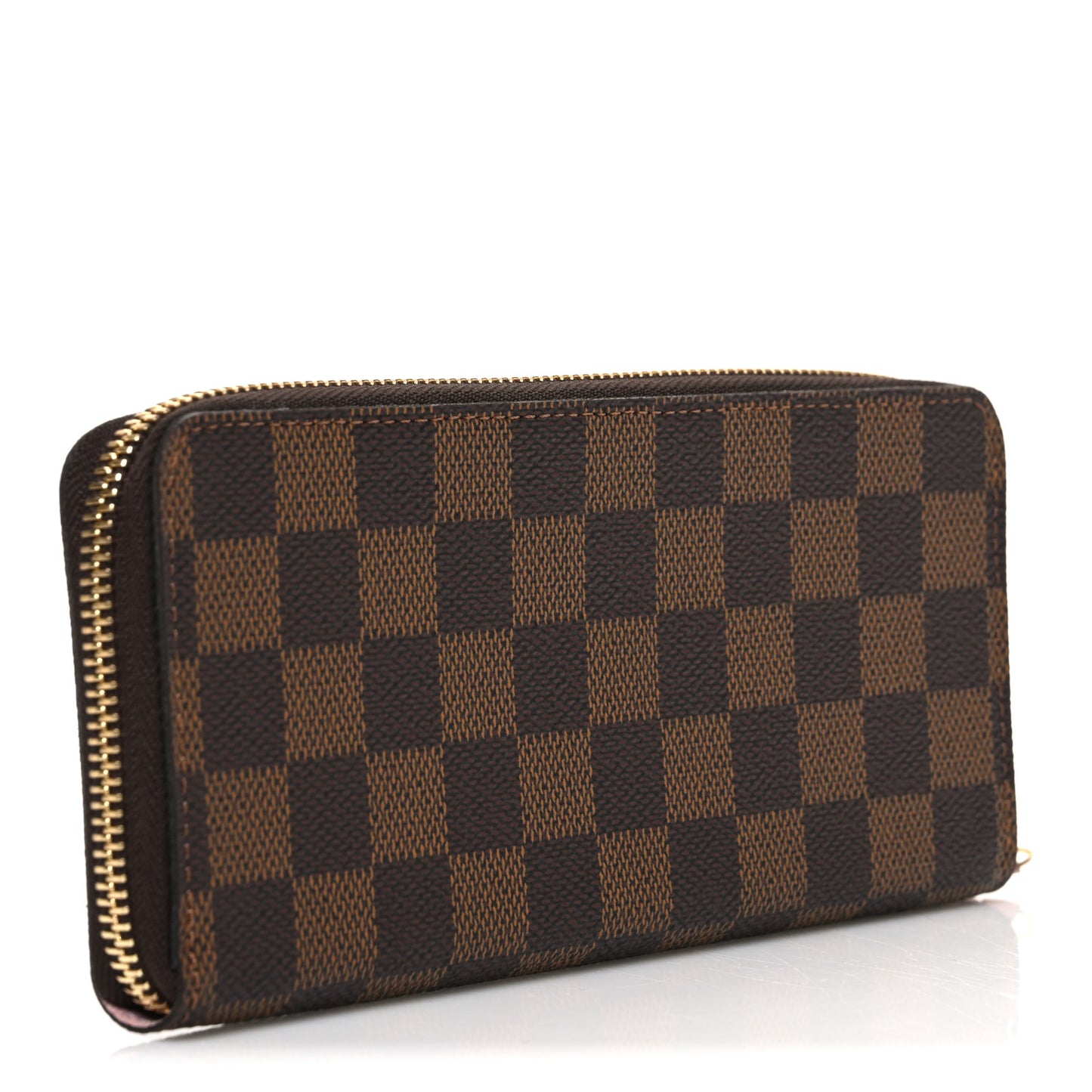 Damier Ebene Clemence Wallet Rose Ballerine