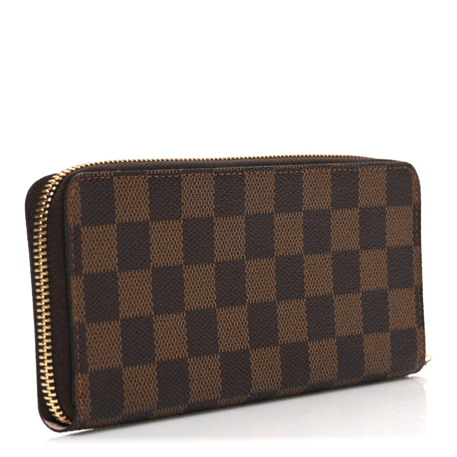 Louis Vuitton Damier Ebene Clemence Wallet Rose Ballerine 3 of 7