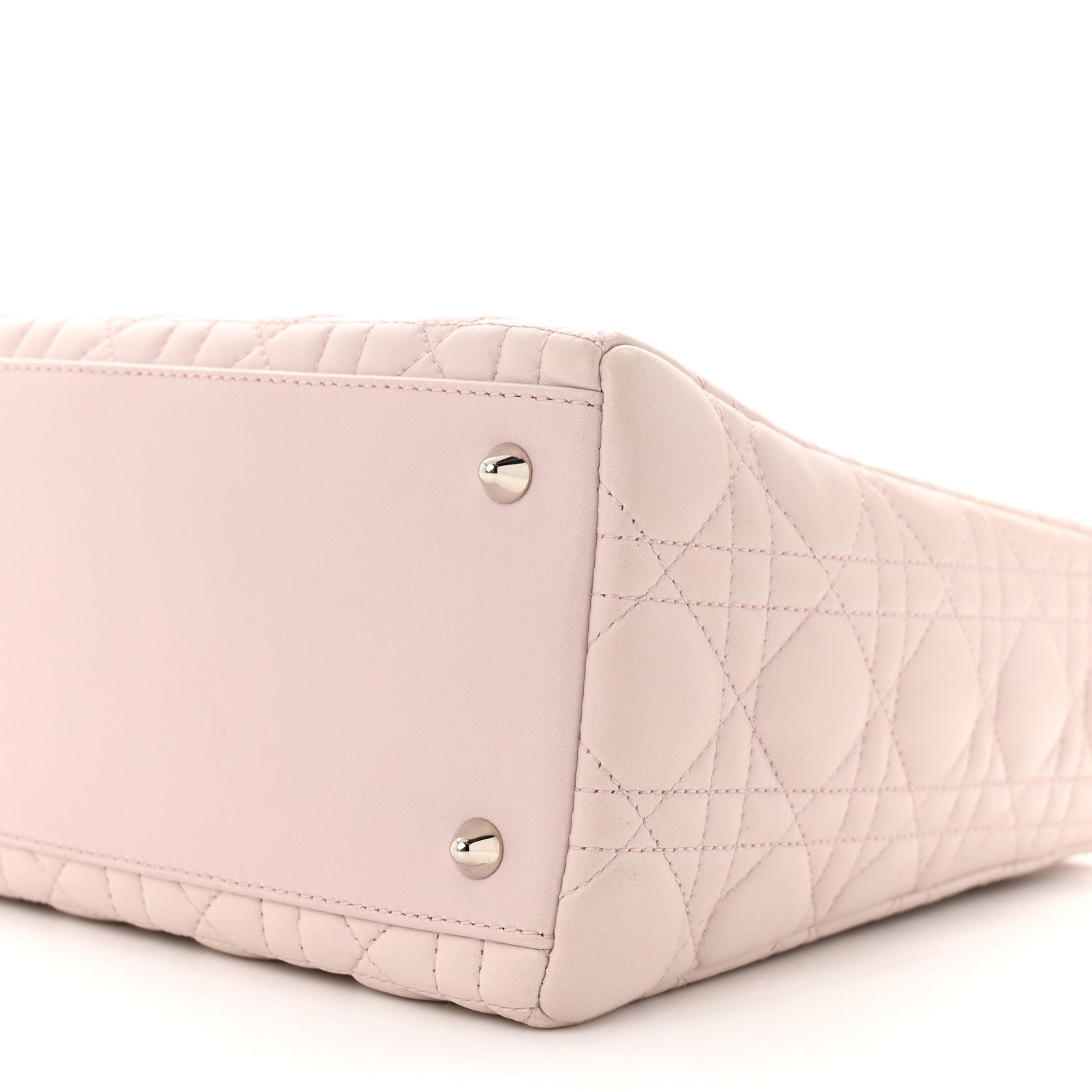 Christian Dior Lambskin Cannage Medium Lady Dior Light Pink 10 of 14