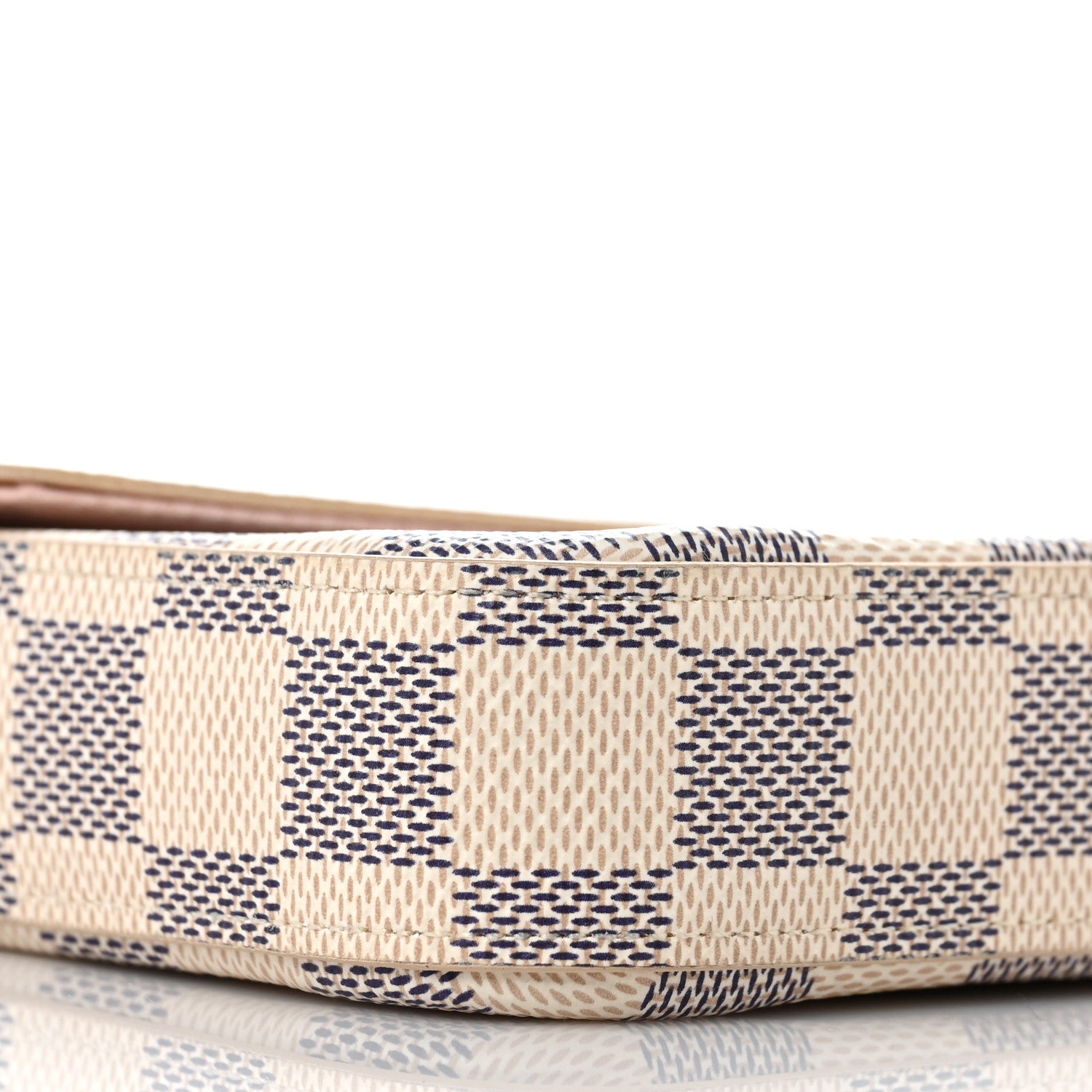 Louis Vuitton Damier Azur Pochette Felicie Chain Wallet Rose Ballerine 8 of 10