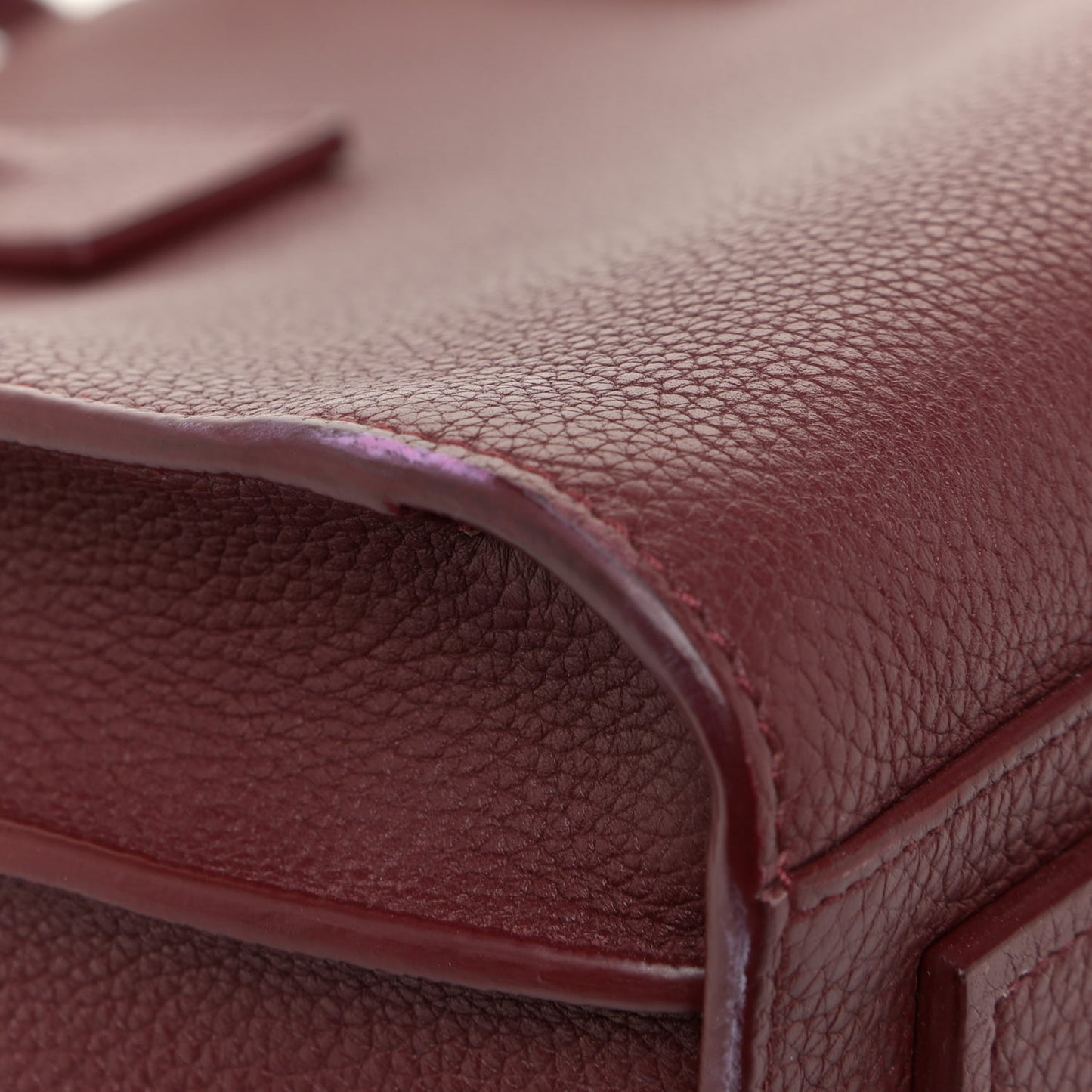Grained Calfskin Small Supple Sac De Jour Dark Pallisandre
